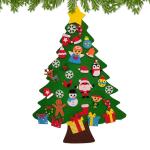 Kid Felt Christmas Tree | Wall Art Decor | Christmas Tree Wall Decor | Felt Christmas Tree | Christmas Tree For Kids Interactive Fun For Children's Rooms, Bedrooms, Dormitories