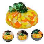 2St Kürbishandwerk Halloween Dekoration Herbst Dekoration Kürbis Mitbringsel Kürbis-Tischdekoration Kürbis-Requisite bastelset Tischdekoration für Zuhause Szenenlayout Glas