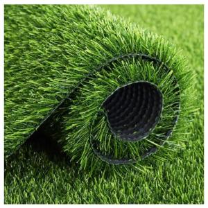 Kunstrasenrolle, Kunstrasen-Rasenmatte, 1 x 10 m, 30 mm dick, Kunstrasenteppich, Outdoor-Teppich, realistisch aussehende Kunstrasenrolle, für Garten, Landschaft, Balkon, Büro, He
