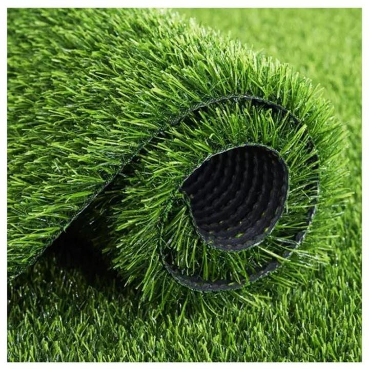 Kunstrasenrolle, Kunstrasen-Rasenmatte, 1 x 10 m, 30 mm dick, Kunstrasenteppich, Outdoor-Teppich, realistisch aussehende Kunstrasenrolle, für Garten, Landschaft, Balkon, Büro, He
