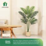 Kunstpalmen, 170 cm, plastic kunstplant, groot, areca palm in pot, woonkamer, balkon, slaapkamer, groen, decoratie (1 stuks)
