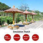 Palm Thatch Läufer Roll künstliche Thatch Fliese Kunststoff Thatch künstliche für Park Seaside Scenic Spot Dekoration Stroh Dach Traufe Fake Thatch Bauernhaus Dachdekoration St