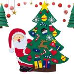 Kid Felt Christmas Tree | Wall Art Decor | Christmas Tree Wall Decor | Felt Christmas Tree | Christmas Tree For Kids Interactive Fun For Children's Rooms, Bedrooms, Dormitories