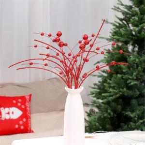 2-teiliges Weihnachtszweig-Weihnachtspflanzen-Arrangement für Weihnachtskränze, Erntedankfest, Hochzeitsdekoration