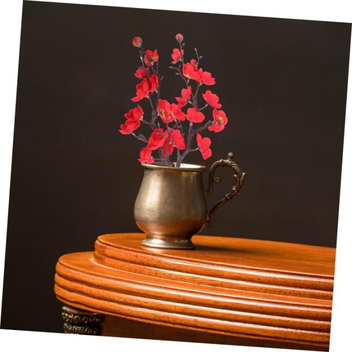 2st Simulation Pflaumenblüte Blumenvase Rosenstrauß Einmachgläser Dekoration Blumenstrauss Blumenstrauß Gefälschtes Pflaumenblütenornament DIY Pflaumenblüten-dekor Plastik R