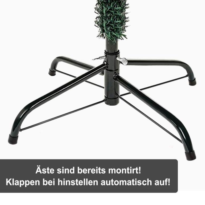 Kunstkerstboom 140 cm (Ø ca. 85 cm) 1,4 m kunstmatige groene dennenboom met 500 takken kerstboom met sneeuw en kegels, verwijderbaar inklapbaar incl. kerstboom standaard