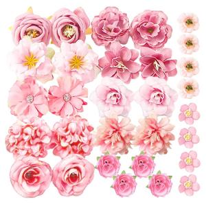30 decoratieve simulatiebloemen, taartdecoratiebloemen, fotodecoratiebloemen, doe-het-zelf bloemenhandwerkaccessoires, familielocatiesimulatiebloemenornamenten, kunstbloemen