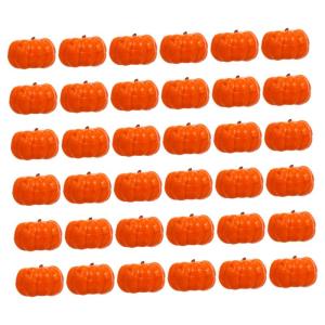 400 STK Kürbis Dekoration Halloween-miniaturen Halloween-tischdekorationen Orangefarbenes Dekor Dekorative Kürbisse Falsches Obst Künstlicher Herbstkürbis Fälschung Zinn Pu-kl