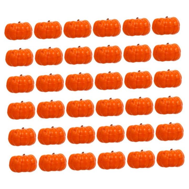 400 STK Kürbis Dekoration Halloween-miniaturen Halloween-tischdekorationen Orangefarbenes Dekor Dekorative Kürbisse Falsches Obst Künstlicher Herbstkürbis Fälschung Zinn Pu-kl