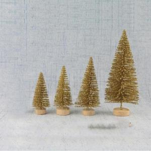 8 Stück Mini-Weihnachtsbäume in verschiedenen Größen, künstliche Glitzerbäume für Weihnachten, Heimdekoration, Tischdekoration, Ornamente, Party- und Schreibtischdekoration,