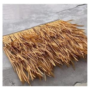 Palm Thatch Roll Fake Thatch Simulation Thatch Tile Umweltschutz PE Kunststoff Stroh Reetdach Holzhaus Dekoration Farbe: Gelb a,Größe: 2St (Color : Yellow b, Size : 6pcs)