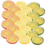 1 Satz Nachahmung Einer Zitronenscheibe Tischdekoration Im Sommer Gefälschte Himbeere Sommerliche Tischdekoration Füller Für Obstschalen Fälschung Zitronenscheiben Kalk PVC 24s