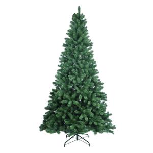 7,5 Fuß künstlicher Weihnachtsbaum mit 1480 PVC-Zweigen, Stabiler Metallständer, schneller Aufbau, automatisches Spreiz- und Schließdesign für einfache Weihnachtsdekoration (1