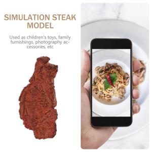 1 stk food-model voedsel vlees dummy dummy net als spelen foto rekwisieten fotografie rekwisieten kunstmatige rundvlees kind plastic