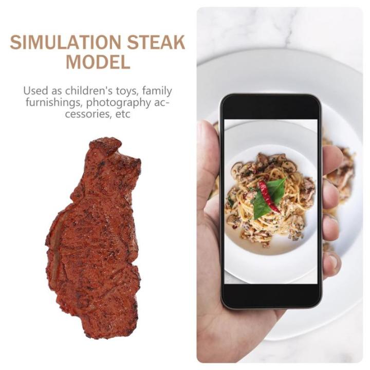 1 stk food-model voedsel vlees dummy dummy net als spelen foto rekwisieten fotografie rekwisieten kunstmatige rundvlees kind plastic