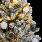 Künstlicher Weihnachtsbaum, Tannenbaum, Christbaum mit Metallständer, Weihnachtsdeko Kunstbaum, 300 LEDs & Kugeln 210 cm
