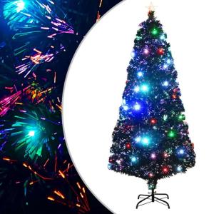 Weihnachtsbaum mit Beleuchtung und Ständer 180 cm Glasfaser, Tannenbaum Künstlich, Christmas Tree, Tannenbaum Deko, Weihnachtsbäume, Christbaum - 284302