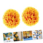 2 Stück Eukalyptus Gras Kugel Kunstrasen Kugel DIY Gras Kugeln Dekorative Kunst Gras Kugel Kunst Gras Pflanzen Kugeln Outdoor Deko Kugeln Kunstrasen Anhänger Kunststoff