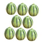 2 Sätze Künstliche Früchte Realistisches Fruchtmodell Simulation Künstlicher Früchte Fälschung Groß Thematisiert Wassermelonen-küchendekoration Essen Green Harz 8 Stück * 