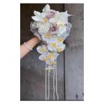 Hochzeitsstrauß for die Braut mit künstlichen Blumen, frischer und süßer Simulationsstrauß, Dekoration, Anleitung for künstliche Blumen, Blumenplatzierung, Foto-Requisiten, H