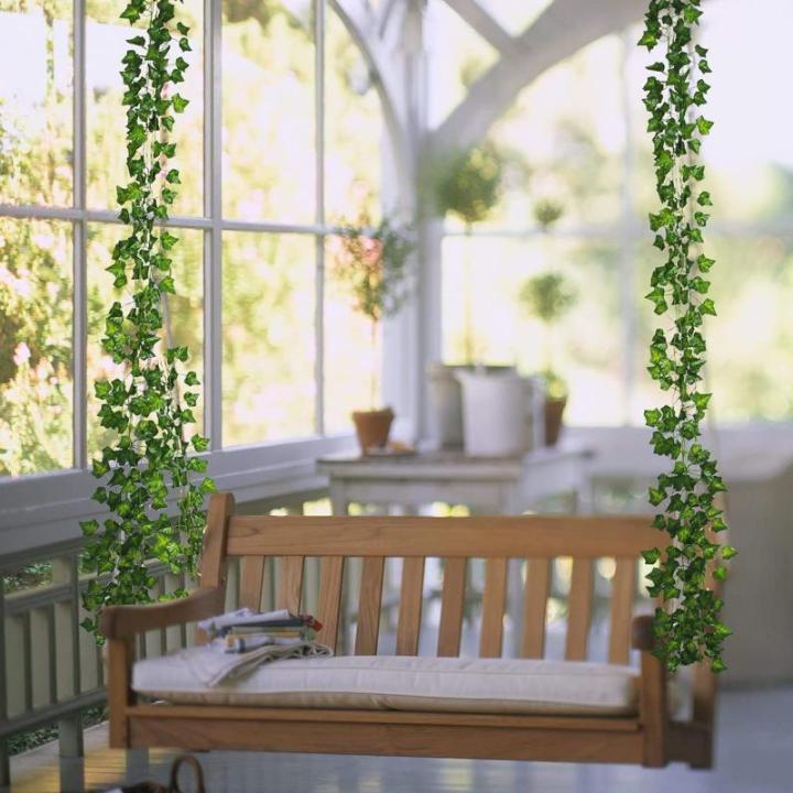 Kunstklimopslinger 2 meter, 12 stuks, , balkonplanten, decoratie, hangslinger, voor bruiloft, kantoor, keuken, tuin, feest, wanddecoratie
