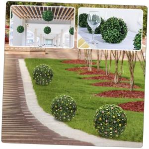 4 Stück Grasballständer Formschnitt-Kugelrahmenhalter grünes Kugelrahmengestell gartenaccessoires pflanzentopf Blumentöpfe Kugelkäfig für künstliche Pflanzen Blumenregalhalt