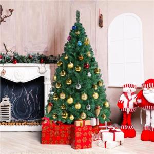 Kunstkerstboom, 183 cm, met 598 takken, opvouwbare metalen standaard, kerstboom, kunstboom voor kerstdecoratie, groen