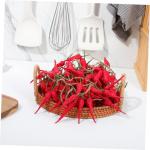 40 STK Chili-Pfeffer-modelldekoration Dekorative Paprika Falsches Gemüsedekor Künstliche Chilischote Hängender Falscher Pfeffer Anlage Puzzle Brochette Tischgirlande Bot Rot Sch