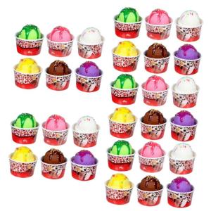 30 Stück Eiscreme Modell Eiscreme Kugeln Gefälschte Dekorative Eiscreme Kugeln Requisite Simulation Eiscreme Kugeln Künstliche Eiscreme Kugeln Gefälschte Eiscreme Kugeln
