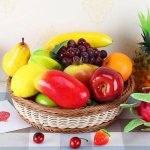 12 Stück/Set Gefälschte Früchte Requisiten, Realistische Künstliche Gefälschte Früchte, Deko Obst, Verwendet für Tischdekoration, Fotografie-Requisiten, Zufällige Lieferung