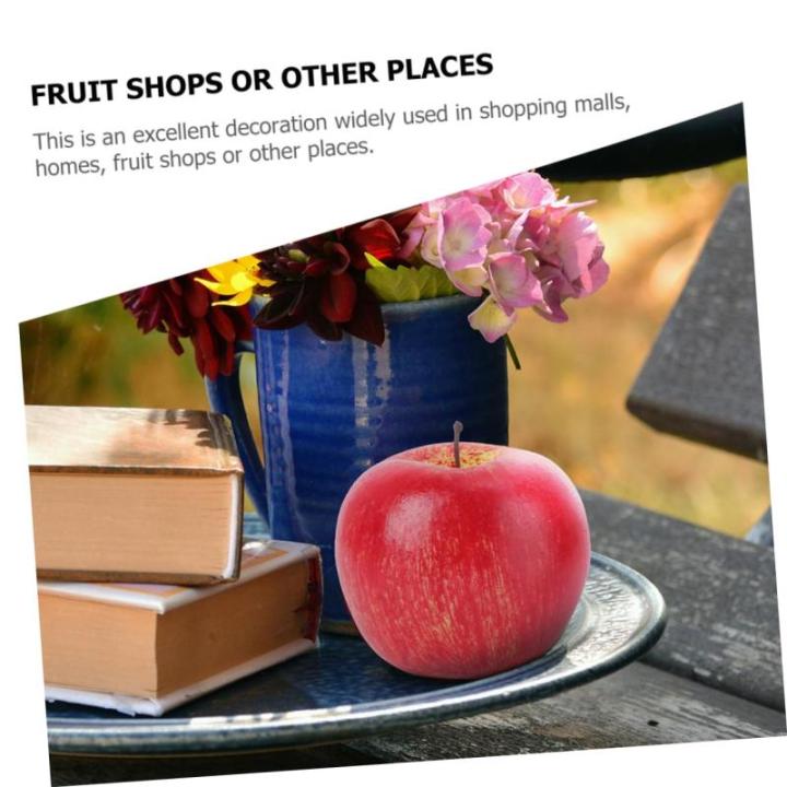 2 Sätze Künstlicher Apfel Künstliche Früchte Wohnungsdeko Red Apples Künstliche Rote Mini-äpfel Fengshui-äpfel-Figur Künstliches Modell Simulation Äpfel Dekor Schaum Pu 5 