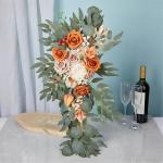 2 Stück Künstliche Hochzeitsblumendekorationen Hängende Blumenarrangements Hochzeitszeremonie Empfangsdekoration Freien