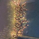 LED-künstlicher Blumen-Bonsai-Baum, beleuchteter rosa Baum - Blumenlampe mit Timerfunktion | Blumenlichter mit Fernbedienung, Dimm- und Timerfunktion für Schreibtisch, Fensterban