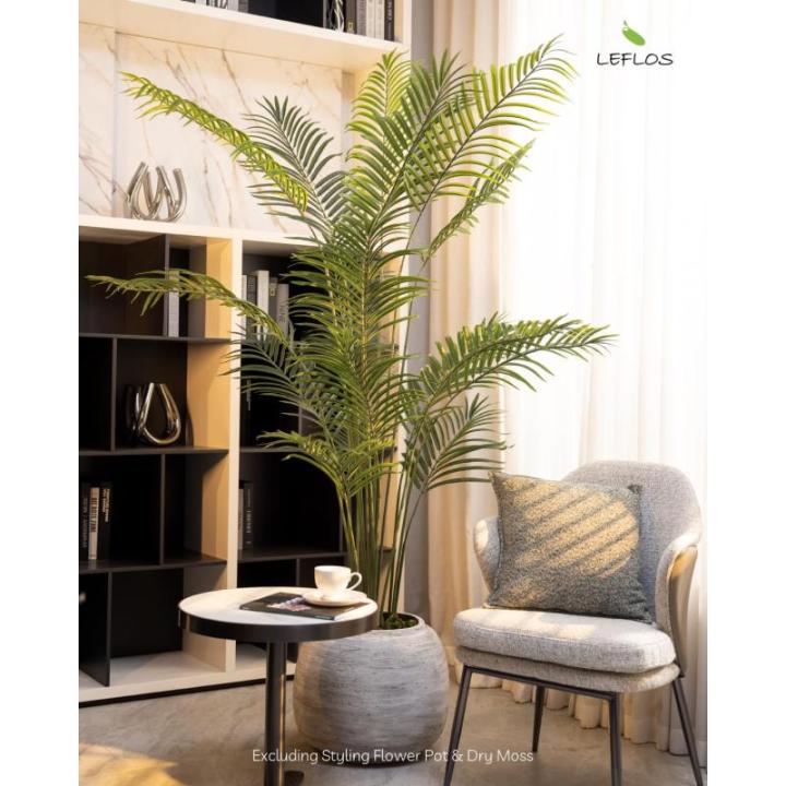 165cm künstliche Dypsis Lutescens Palme, Pflanze nur für den Innenbereich mit 15 abnehmbaren Stämmen, deko für Büro, Laden, Wohnung und Party