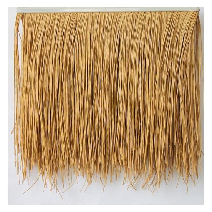 Simulation Thatch Tile Plastic Natural Wild Fake Straw Artificial Fake Thatch Straw Dekoration Bauernhaus Traufe Stroh Pe Flame Retardant Plastic (Farbe: Gelb A,Größe: 1St)
