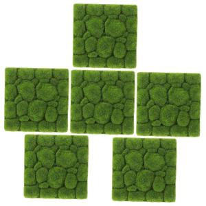 Accessoires 6 stuks gesimuleerd schuimschuim kunstgras keramische tegels tapijt kamerplanten kunstmatige mosplaat kunstmos wanddecoratie binnen wandplaat Italië tapijten