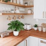 Kunstplant klein, 28 cm philodendron plant kunstplant met pot, als een echte nepplant voor badkamer, woonkamer, slaapkamer, tafeldecoratie