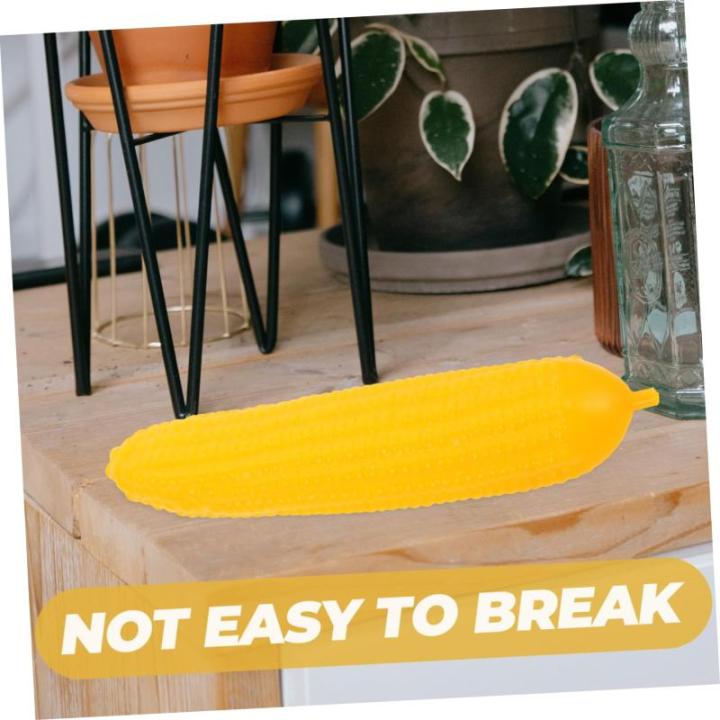 1 Satz Simulation Mais Maisdekor Requisiten Für Die Food-Fotografie Gemüse Foto Prop Spielzeug Lebensechter Mais Gefälschte Lebensmittelmodelle Essen Vorgeben Yellow Plastik 3st
