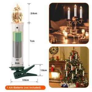12 verpakkingen warmwit, op batterijen werkende, waterdichte, vlamloze drijvende kaarsen met afstandsbediening en dimbaar, kerstkaarsen warm wit - voor de kerstboomdecoratie thuis