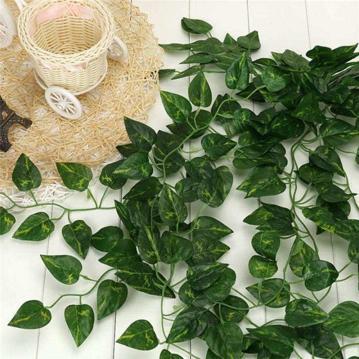 Kunstklimopslinger, 84 poten, 12 strengen, bladeren, wijnstokken, groene planten, slinger, ophanging, , canvas, achtergrond, bruiloft, boog, muur, jungle, tafel, feest, decoratie,