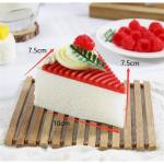Fake Kuchen künstliche Kuchen 8Pcs Gefälschte Scheibe Kuchen Gefälschte Lebensmittel Shop Kuchen Display Party Dekoration Scheibe Faux Kuchen Modell Realistisches Essen