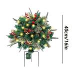 Weihnachtsbaum Künstlich, Pflanzgefäß-Sträucher, vorbeleuchtete Pflanzgefäß-Sträucher for Weihnachten, Weihnachts-Pflanzgefäß-Füller, Weihnachts-Urnen-Füller, Weihnachts