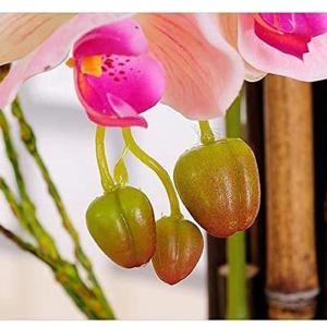 Kunstblumen Künstliche Blumen, chinesisches Simulations-Schmetterlings-Orchideen-Set, Seidenblumen, Tischdekoration, dekoratives Zubehör für jeden Anlass