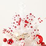 Kerstboom met verlichting, 50 cm, roterende kerstboommuziekdoos, set, kerstboom, kleine mini-kerstboom, kerstdecoratie, tafel, kerstboom, kerstcadeaus, kerstdecoratie