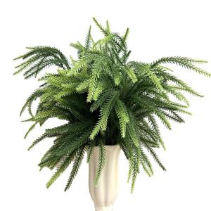 Norfolk-dennentakken, 45,7 cm, kunstkersttakken van Norfolk-dennenbomen om zelf te maken, kunstgroen, Norfolk dennenstelen, takken voor (12 stuks)