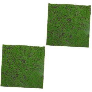 2St künstliches künstliches Moos Künstliche Moosplatte Künstliche Moosmatte künstliche Pflanze kunstpflanze Kunstrasenmatten Simulation Grasmatte Glasflasche gefälschter Rase