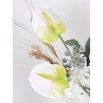 Kunstblumen Exquisites künstliches Blumenarrangement – ​​Elegante künstliche Blumen in Einer Keramikvase, 52 x 16 x 54 cm, für das Wohnzimmer für jeden Anlass