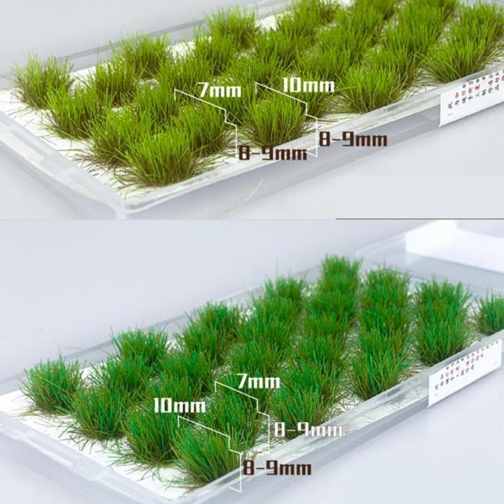 32 Stück Simulation Gras Modell Grasbüschel Miniatur Statisches Gras Modell Miniatur Strauch Büsche für Landschaftsschiene Weg 32 Stück Miniatur Grasbüschel