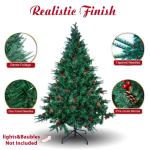 Künstlicher Bleistift-Weihnachtsbaum, 2,1 m, künstlicher Weihnachtsbaum, grün, Festliche Dekoration, buschiger Weihnachtsbaum für den Innenbereich, für Partydekoration (Größ