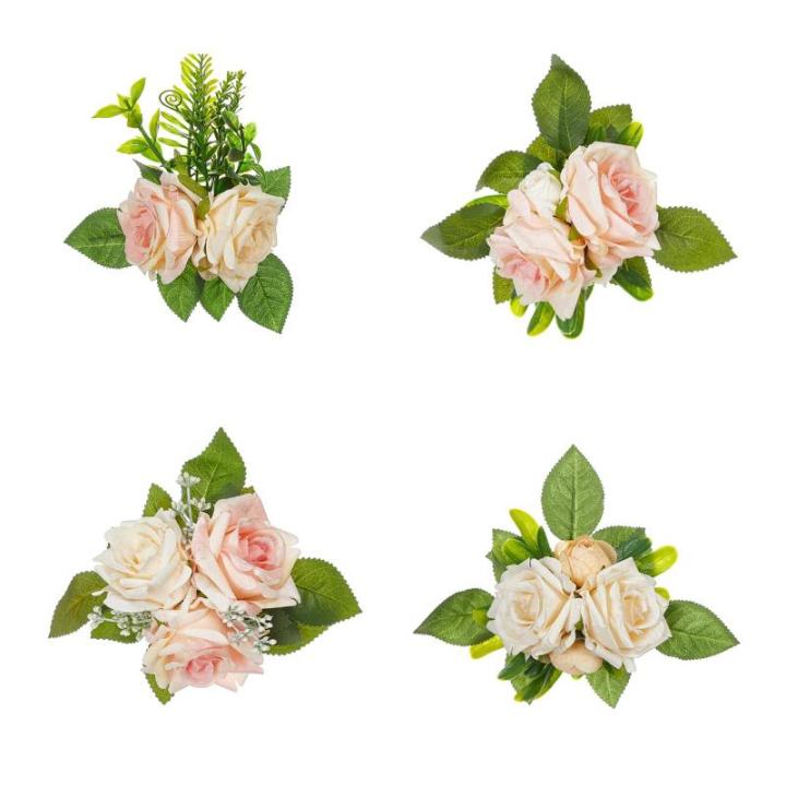 Künstliche Rosenhalter, Blumendekoration, Hochzeitsblumenarrangement für Party, Tischdekoration, 5 Stück
